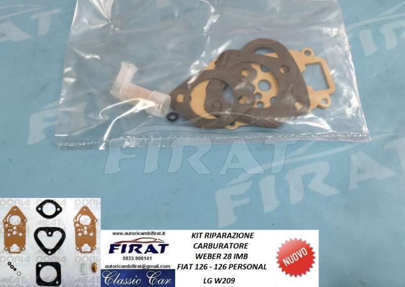KIT RIPARAZIONE CARBURATORE FIAT 126 (W209)